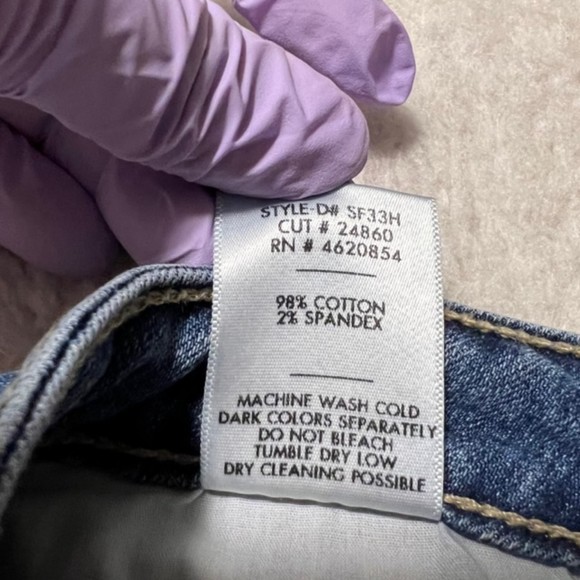 Just Black Womens Blue Mid Rise Cotton Blend Cuffed Denim Jean Shorts Size 26 - Picture 7 of 10